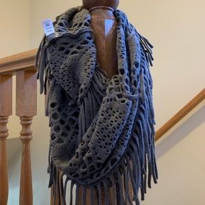 Super cute fringe infinity scarf
